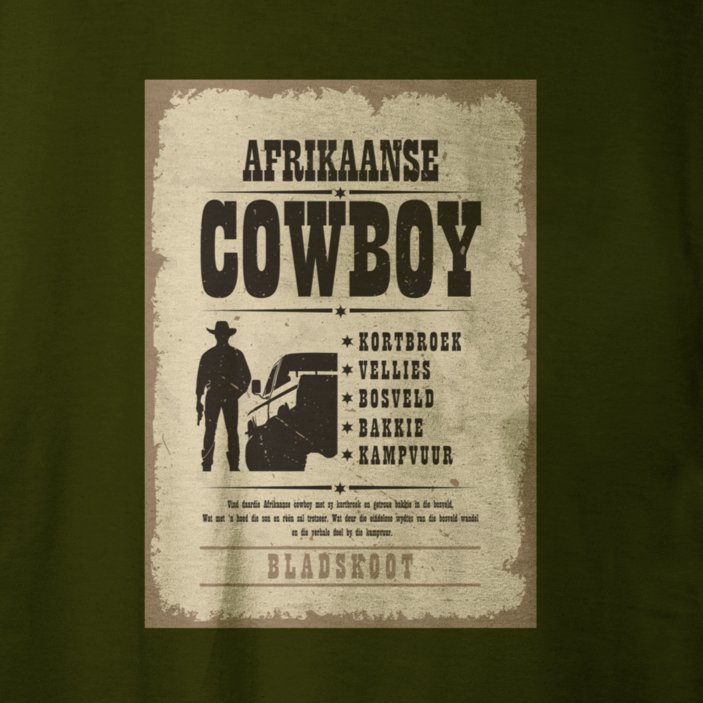 Afrikaanse Cowboy - Unisex Short-sleeve T-shirt - 180g