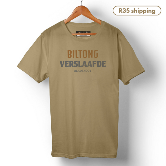 Biltong Verslaafde - Unisex Short-sleeve T-shirt - 180g